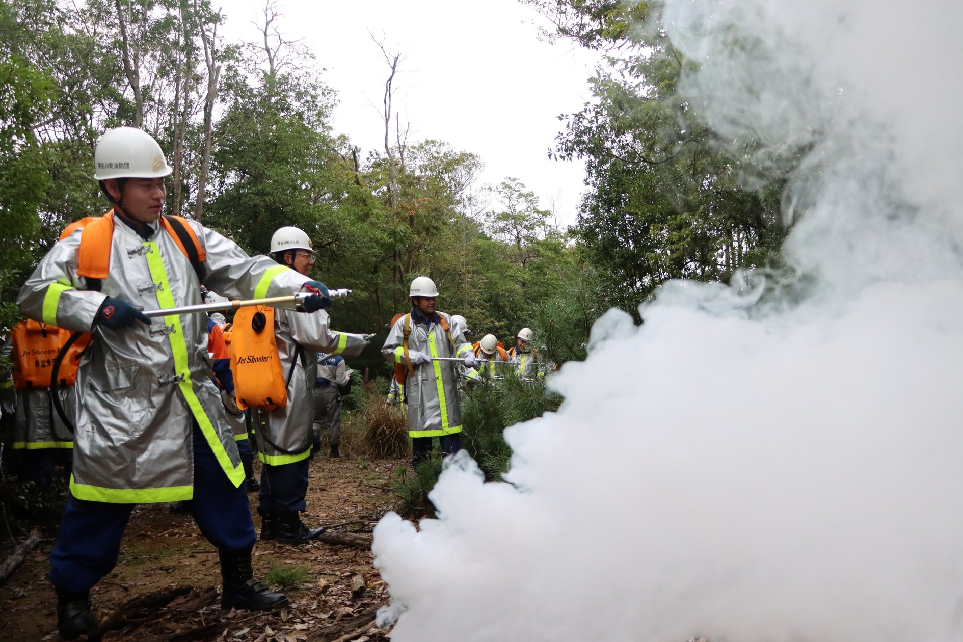 猪名川町、80〜100haの山林で大規模林野火災想定訓練を実施の発表資料画像